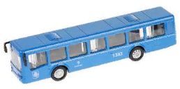 Автобус игрушка Мосгортранс синий - 16 см