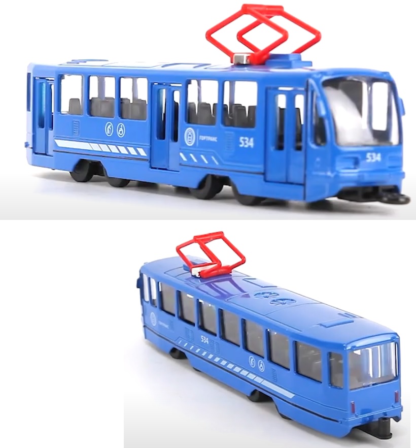 Игрушка детский трамвай  Мосгортранс- 18 см