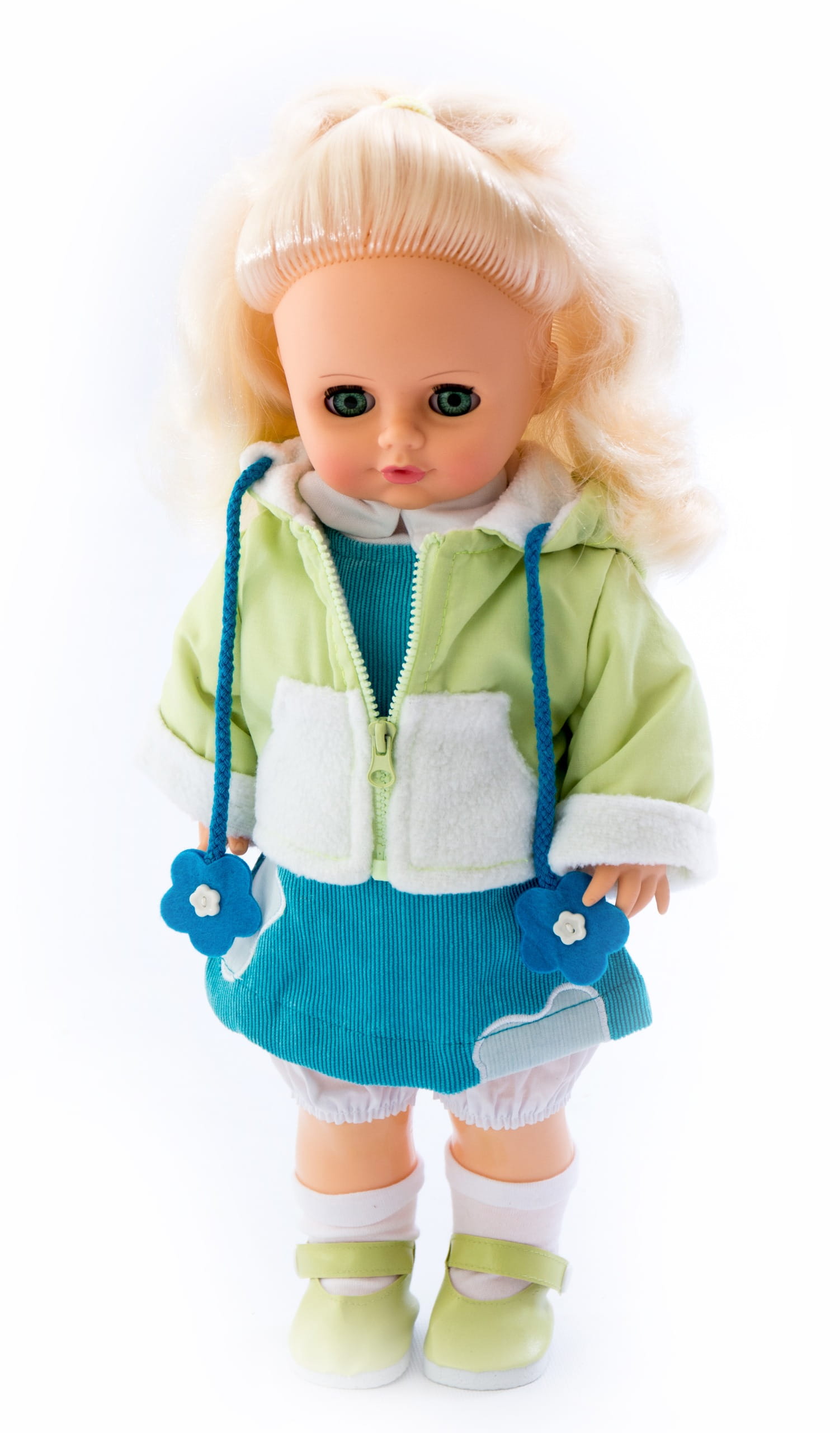 Кукла в юбке и куртке Инна-3