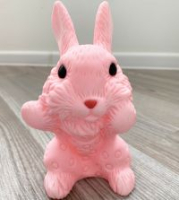 Резиновая игрушка розовый Заяц