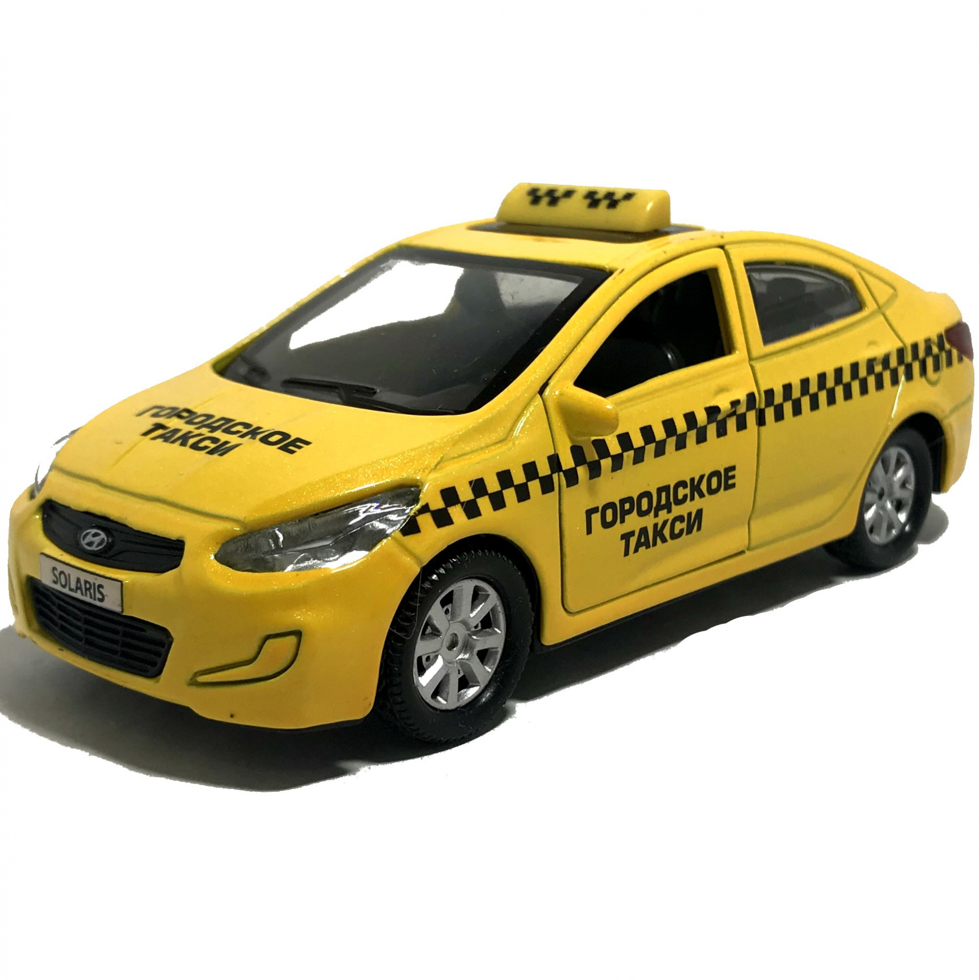 Игрушечная машинка Hyundai Solaris такси Игрушечная машинка Hyundai Solaris такси