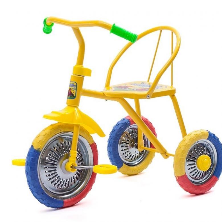 Трехколесный велосипед Малыш желтый