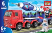 Игрушечный конструктор "Город мастеров" Перевозчик с ракетой Камаз 6520 139 дет.
