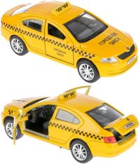 Игрушечная машинка Skoda Octavia Такси 12 см