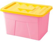 Ящик для игрушек на колесах Розовый 