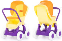 Детская прогулочная коляска для кукол "Alisa" 4-х колёсная 45 см