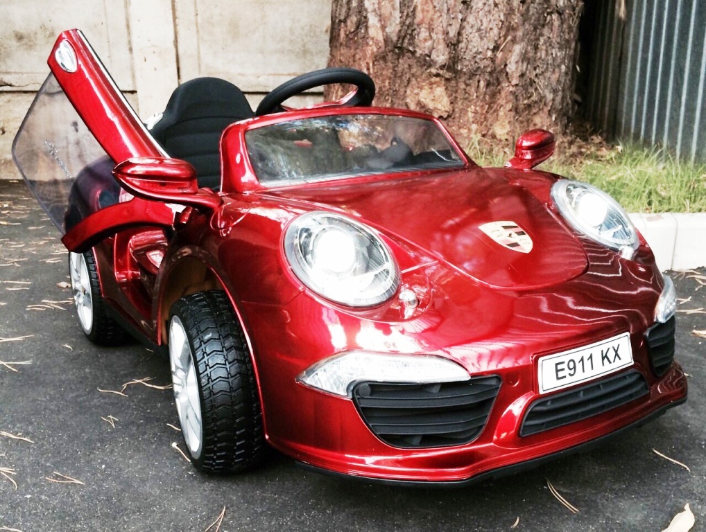 Детский электромобиль Porsche cherry