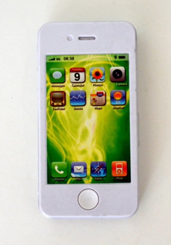 Игрушечный мобильный телефон Телефоша белый
