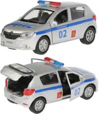 Игрушечная полицейская машинка Renault Sandero 12 см
