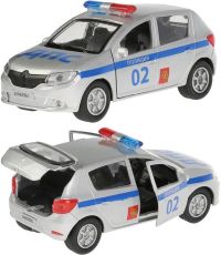 Игрушечная полицейская машинка Renault Sandero 12 см