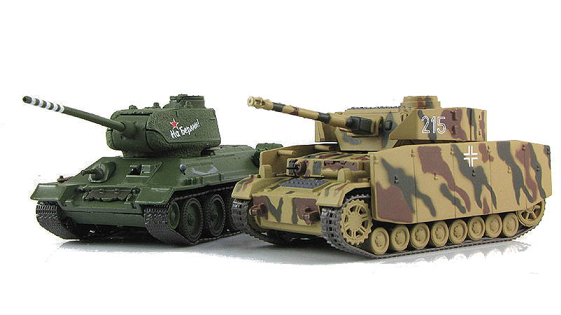 Модели танков Т-34-85 и Pz.IV с журналом Танки мира №1