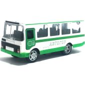 Игрушечный автобус ПАЗ зеленый Мосгортранс 14 см
