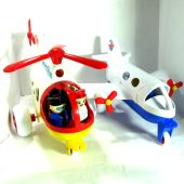 Самолет и вертолет для малышей с фигурками