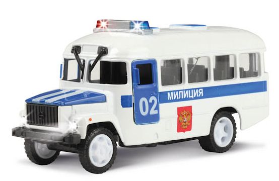 Игрушка автобус КАВЗ 3976 милиция