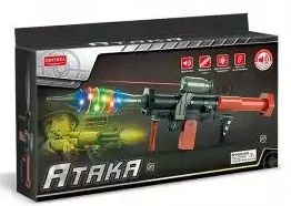 Коробка игрушечного гранатомета Атака Коробка игрушечного гранатомета Атака