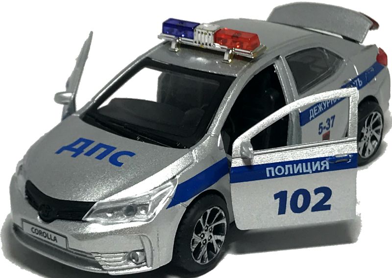 Так же у машинки Toyota Corolla открываются две передние двери и одна задняя дверь багажника. igrushechnaya-policejskaya-mashinka-toyota-corolla-04.jpg