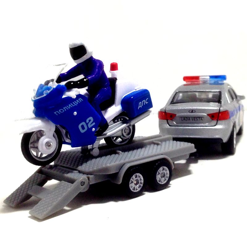 Прицеп со съёмным мотоциклом с мотоциклистом. igrushechnaya-mashinka-lada-vesta-policiya-s-pricepom-05.jpg