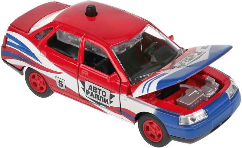 У машинки Lada 2110 Авторалли открываются две передние двери, капот и задняя крашка багажника. igrushechnaya-mashinka-lada-2110-avtoralli-03.jpg