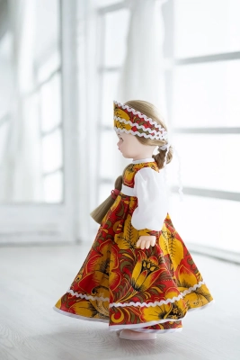 Кукла хохлома 45 см