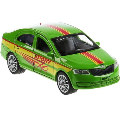 Игрушечная спортивная машинка Skoda Rapid 12 см