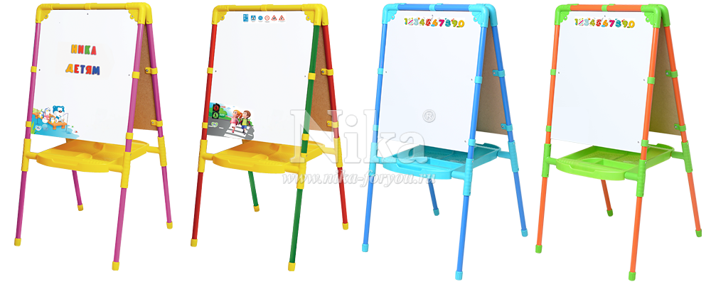 Детский двухсторонний мольберт Ника Детский двухсторонний мольберт Ника