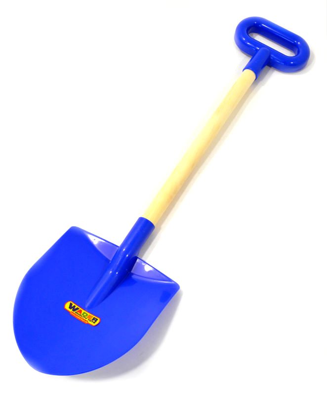 Игрушечная детская лопата штыковая с ручкой