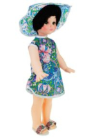 Дидактическая кукла 45 см девочка с комплектами одежды