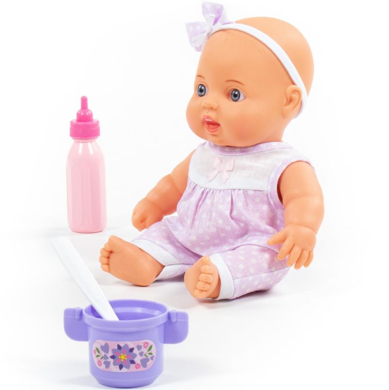 Детская кукла пупс 24 см с набором для кормления подарочный