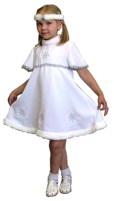 Детский маскарадный костюм Снежинка Размер 32-34